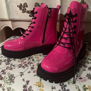 Pink boots